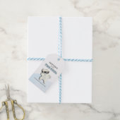 Twee Cool Winter Ijsbeer dabbing 2de verjaardag Cadeaulabel (Met Touw)