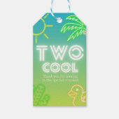 Twee coole 2e verjaardag gunst tag cadeaulabel (Voorkant)