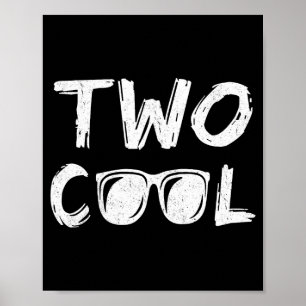 Twee coole 2e verjaardagscadeau 2-jarige jongen tw poster