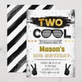 Twee coole feest uitnodiging (Voorkant / Achterkant)