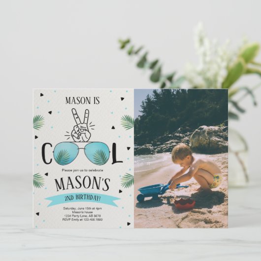 Twee coole foto kaart (Staand voorkant)