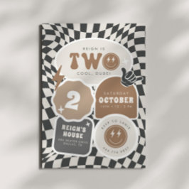 Twee coole, kerel! | Jongens 2e Retro Skater Verja Kaart