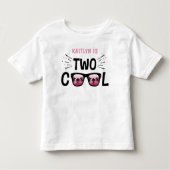 Twee Coole Meiden 2e Verjaardag Kinder Shirts (Voorkant)