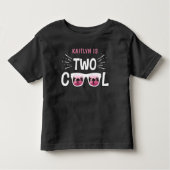 Twee Coole Meisjes 2de Verjaardag Kinder Shirts (Voorkant)