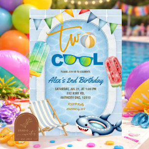 TWEE COOLE Popsicle Zwembad verjaardagsfeest uitno Kaart