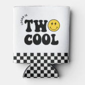 Twee Coole Retro Favorieten voor 2de Verjaardagsfe Blikjeskoeler (Voorkant)