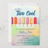 Twee coole Schattigee Popsicles Tweede Verjaardag Kaart (Voorkant)