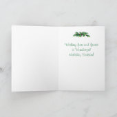 Twee Corgis in de Sneeuw met Lijst Feestdagen Kaart (Binnen)