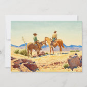 Twee cowboys op paarden door Maynard Dixon Bedankkaart (Voorkant)