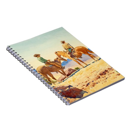Twee cowboys op paarden door Maynard Dixon Notitieboek (Rechterzijde)
