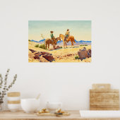 Twee cowboys op paarden door Maynard Dixon Poster (Keuken)
