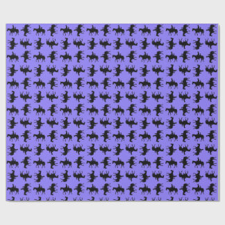 Twee cowboys op paarden in silhouet - Periwinkle Cadeaupapier