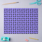 Twee cowboys te paard silhouetten - Periwinkle Tissuepapier (Craft)