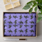Twee cowboys te paard silhouetten - Periwinkle Tissuepapier (Geschenk)