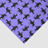 Twee cowboys te paard silhouetten - Periwinkle Tissuepapier (Detail)
