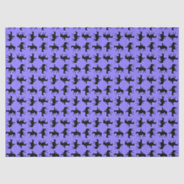 Twee cowboys te paard silhouetten - Periwinkle Tissuepapier