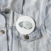 Twee CR2032 lithium knoopcellen Ronde Button 7,6 Cm (In situ)