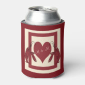 Twee Crawfish hart Blikjeskoeler (Blikje Voorkant)