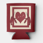 Twee Crawfish hart Blikjeskoeler (Voorkant)