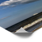 Twee cruiseschepen onder een grote wolk in Florida Poster (Hoek)