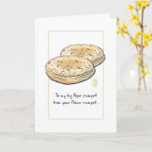 Twee Crumpets voor mijn grote papa Kaart (Gele Bloem)