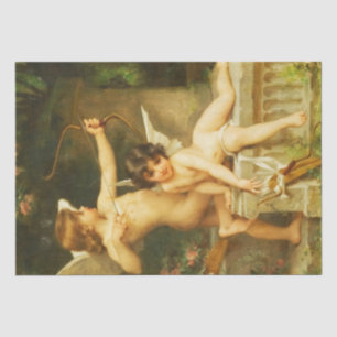 Twee Cupids Emile Munier Retro ontkoppeling Tissuepapier