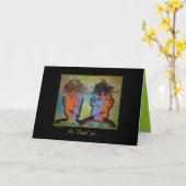 Twee Curmudgeons Humorous Vaderdag kaart (Gele Bloem)