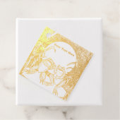 Twee Cute Argugs-kikkers Lily Pad-Planten Bedankjes Labels (Met doos)