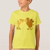 Twee Cute Cartoon Camels Children T-Shirt (Voorkant)