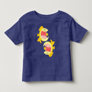 Twee Cute Cartoon Fish Baby T-Shirt