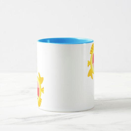 Twee Cute Cartoon Fish Mok (Midden)