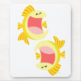 Twee Cute Cartoon Fish Mousepad Muismat