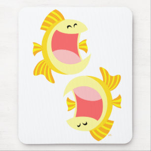 Twee Cute Cartoon Fish Mousepad Muismat