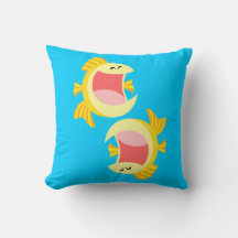 Twee Cute Cartoon Fish Pillow