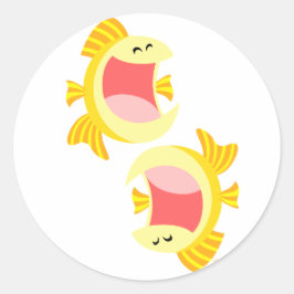 Twee Cute Cartoon Fish Sticker