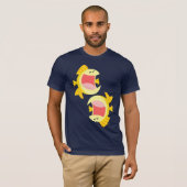 Twee Cute Cartoon Fish T-Shirt (Voorkant volledig)
