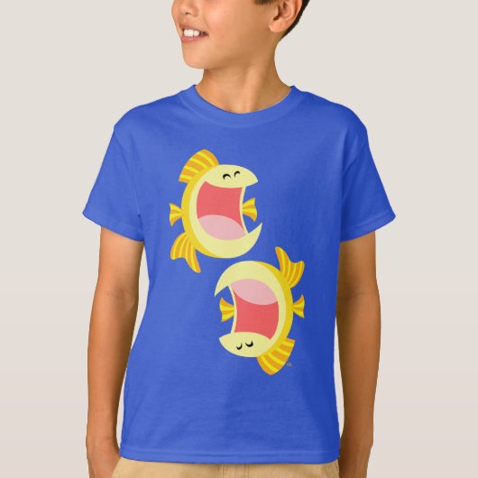 Twee Cute Cartoon Fish T-Shirt (Voorkant)