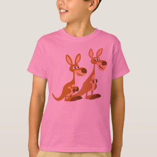 Twee Cute Cartoon Kangaroos Children T-Shirt