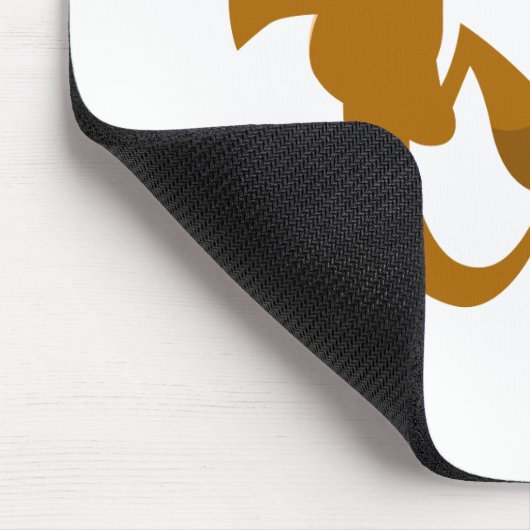 Twee Cute Cartoon Kangaroos Mousepad Muismat (Hoek)