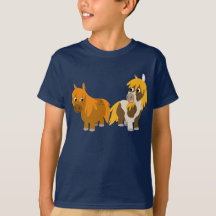 Twee Cute Cartoon Ponies Kinder T-shirt