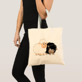 Twee Cute Cartoon Sheep Bag Tote Bag (Voorkant (product))