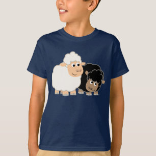 Twee Cute Cartoon Sheep Children T-Shirt