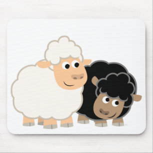 Twee Cute Cartoon Sheep Mousepad Muismat