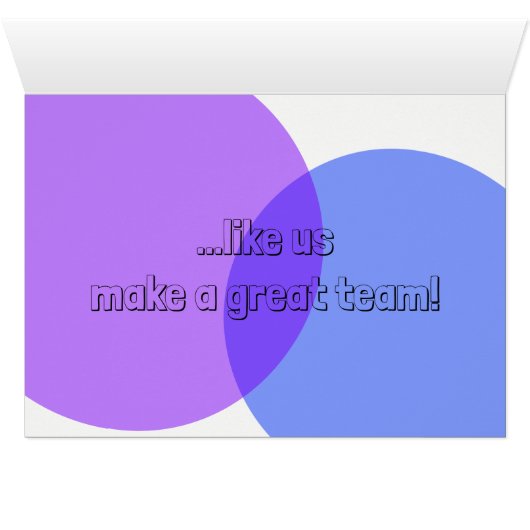 Twee Cute Ducklings Foto Friends Custom Text (Binenzijde Horizontaal (Onderkant))