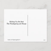 Twee Cute Golden Retriever Dogs Thanksgiving Feestdagenkaart (Achterkant)