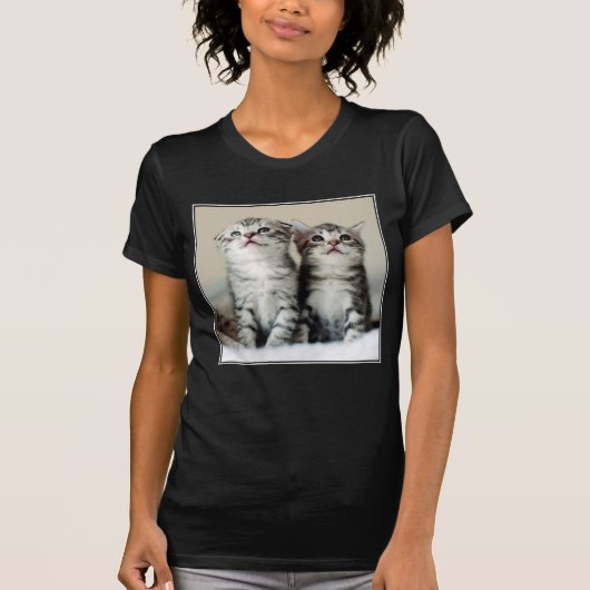 Twee Cute Kittens T-shirt (Voorkant)