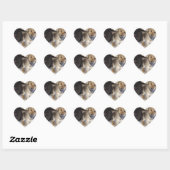 Twee Cute Labrador-Puppies Hart Sticker (Vel)