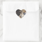 Twee Cute Labrador-Puppies Hart Sticker (Tas)