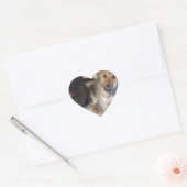 Twee Cute Labrador-Puppies Hart Sticker (Envelop)