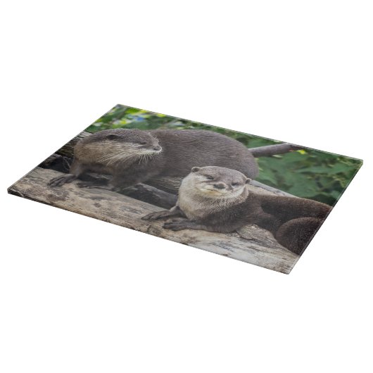 Twee Cute Otters | Otter Snijplank (Hoek)